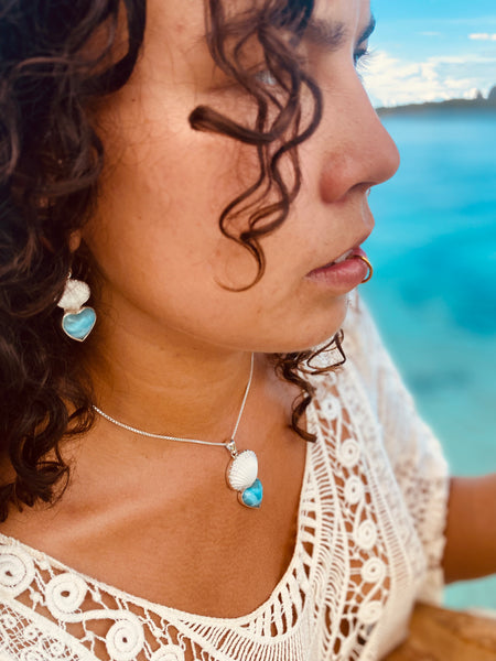 Ocean Love Larimar Earrings