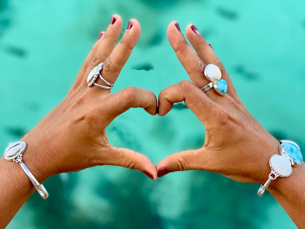 Ocean Love Cowrie Ring