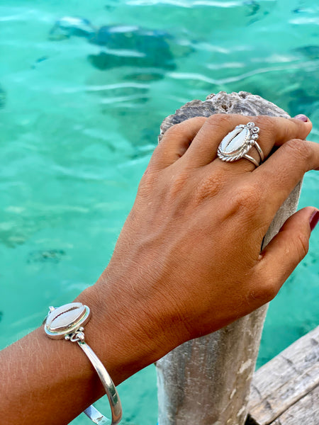 Ocean Love Cowrie Ring