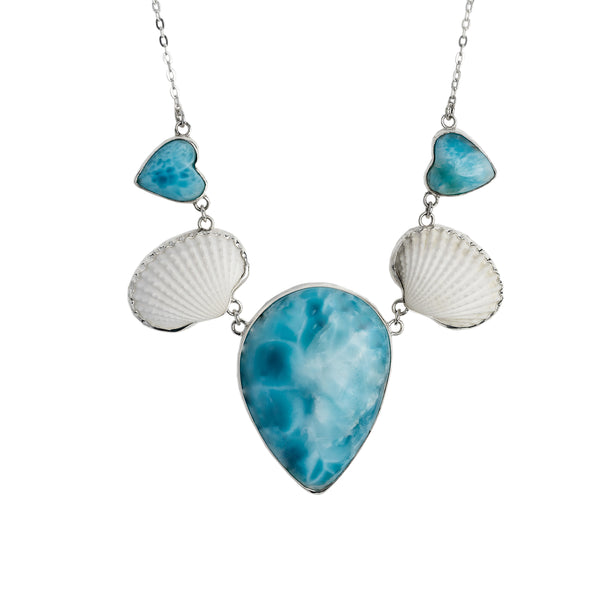 Queen of Ocean Hearts Necklace