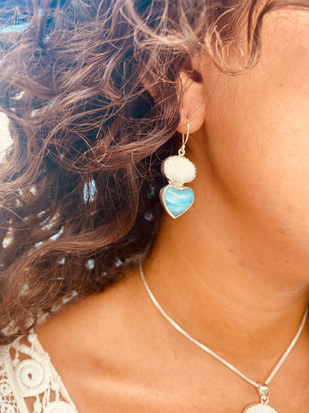 Ocean Love Larimar Earrings